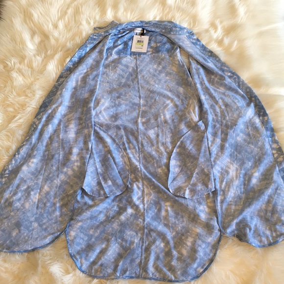 NWT Calvin Klein Blue/White Sleeveless Shirt Dress - Picture 9 of 11